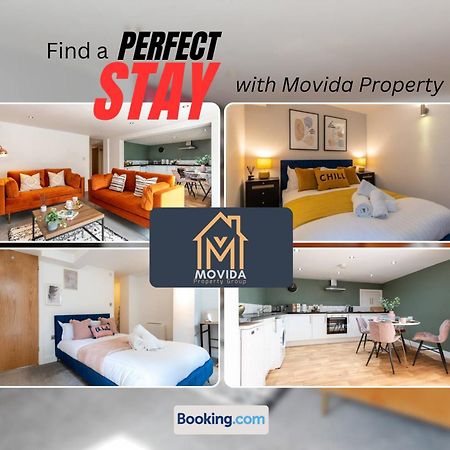 Stylish Two Bed Town Centre Apartment By Movida Property Group Short Lets & Serviced Accommodation With Parking Harrogate Exterior foto