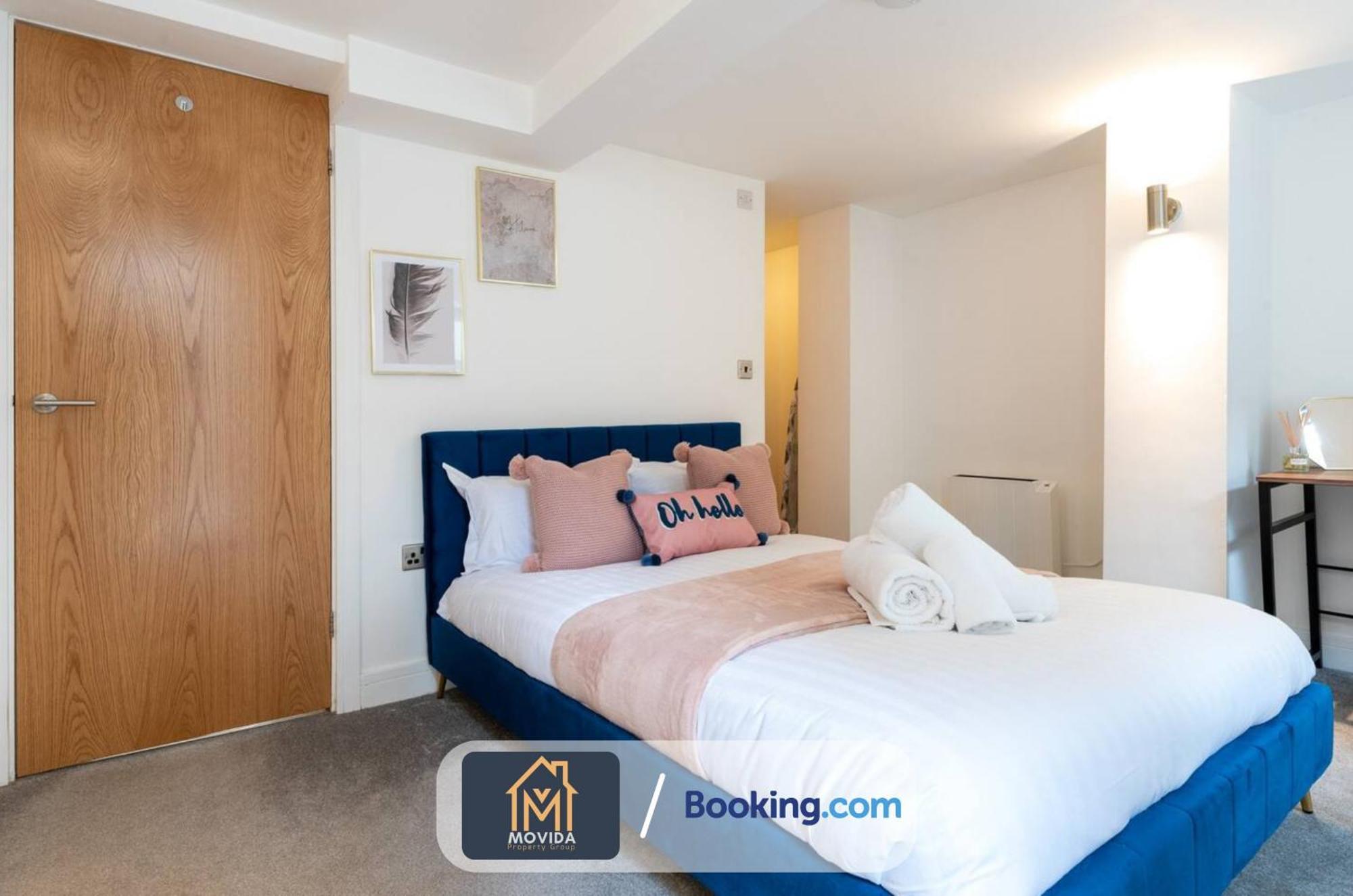 Stylish Two Bed Town Centre Apartment By Movida Property Group Short Lets & Serviced Accommodation With Parking Harrogate Exterior foto
