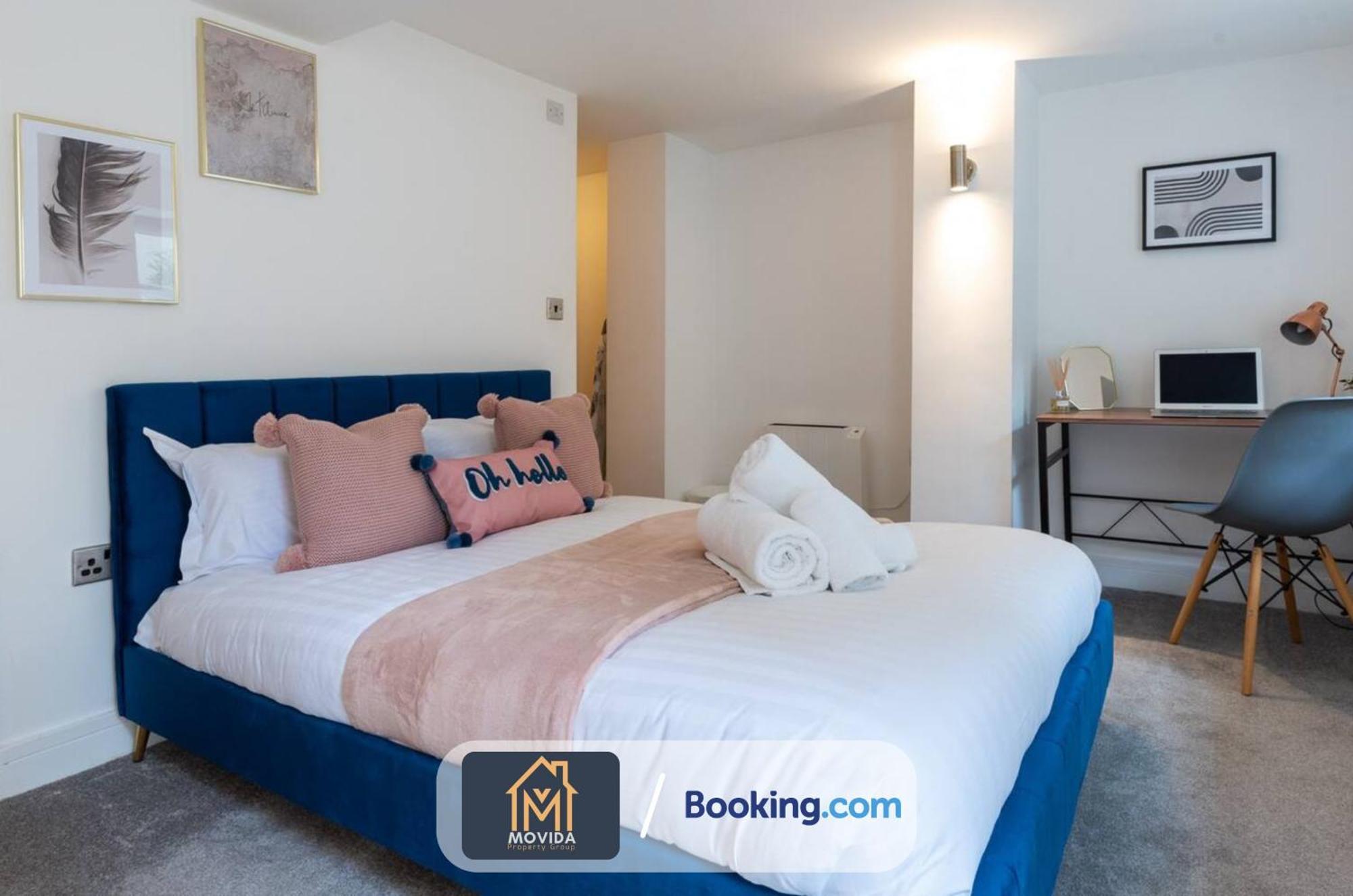 Stylish Two Bed Town Centre Apartment By Movida Property Group Short Lets & Serviced Accommodation With Parking Harrogate Exterior foto