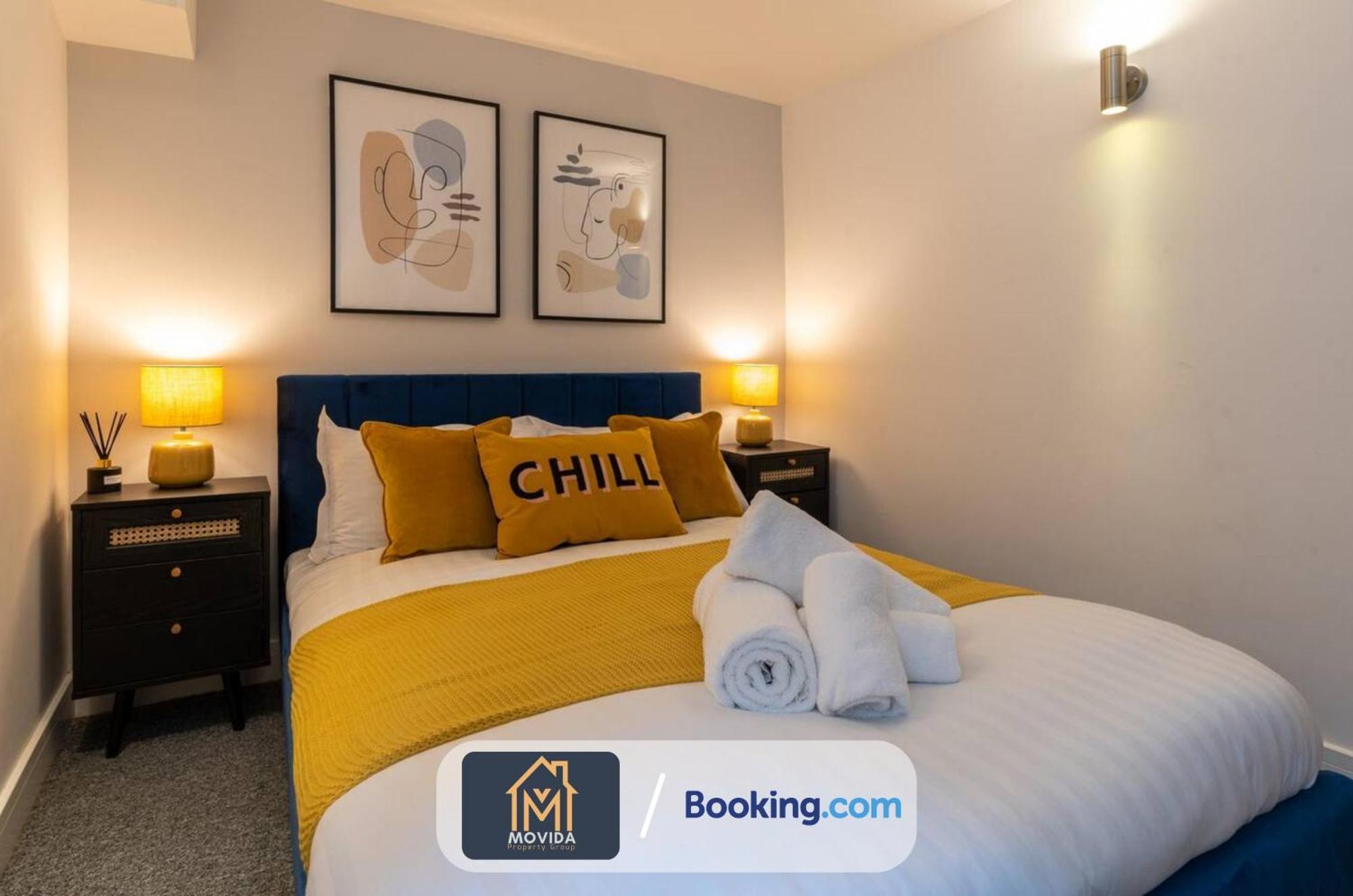 Stylish Two Bed Town Centre Apartment By Movida Property Group Short Lets & Serviced Accommodation With Parking Harrogate Exterior foto